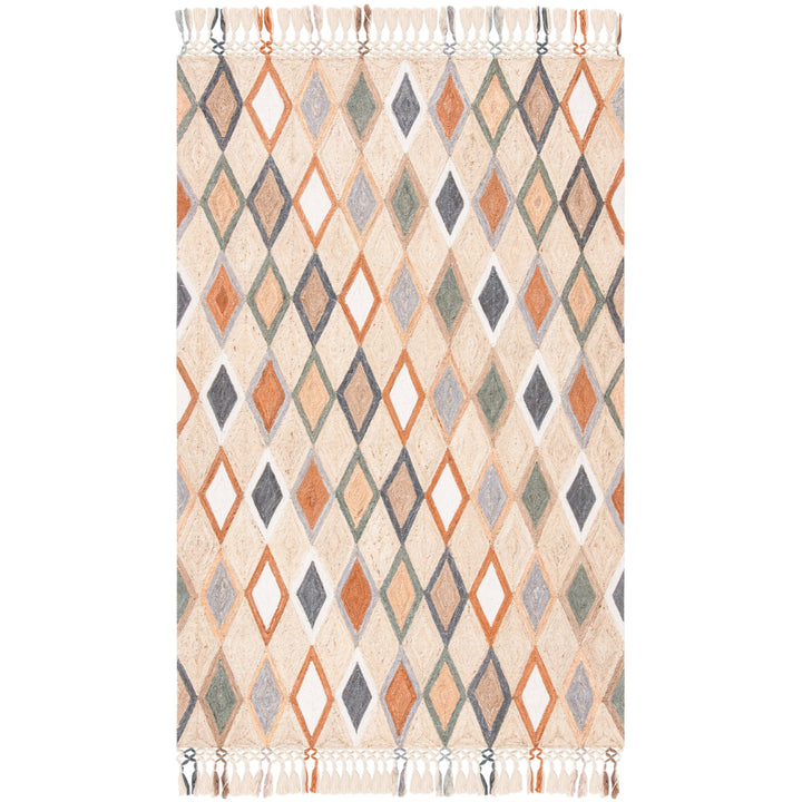 SAFAVIEH Sahara SAH457B Handmade Beige / Rust Rug Image 1