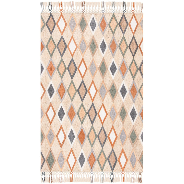 SAFAVIEH Sahara SAH457B Handmade Beige / Rust Rug Image 10