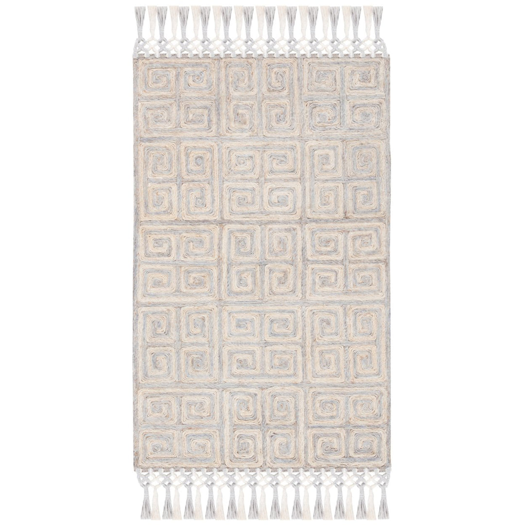 SAFAVIEH Sahara SAH410F Handmade Grey / Beige Rug Image 9