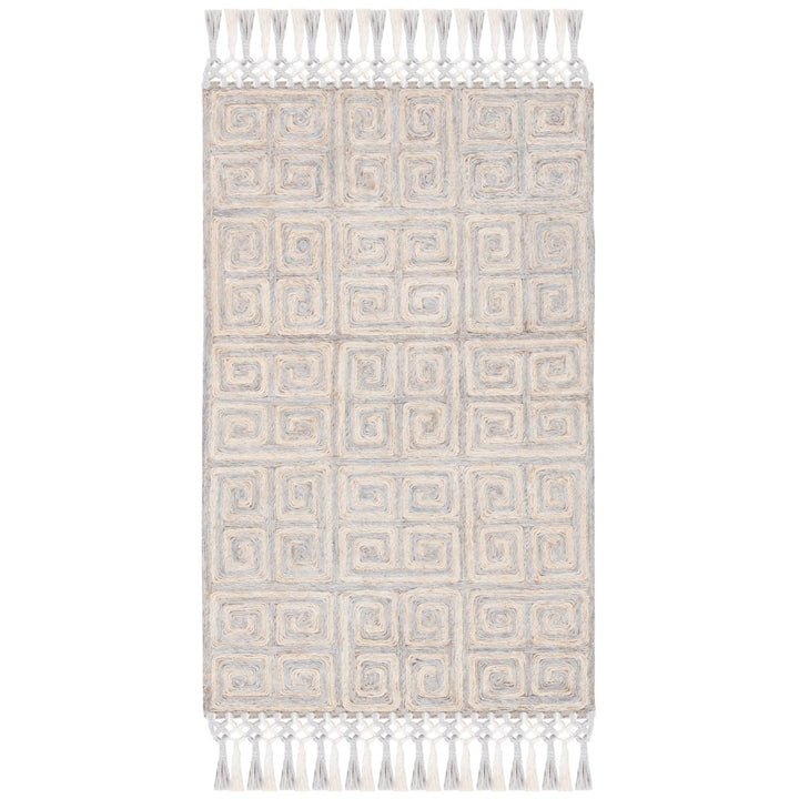 SAFAVIEH Sahara SAH410F Handmade Grey / Beige Rug Image 9