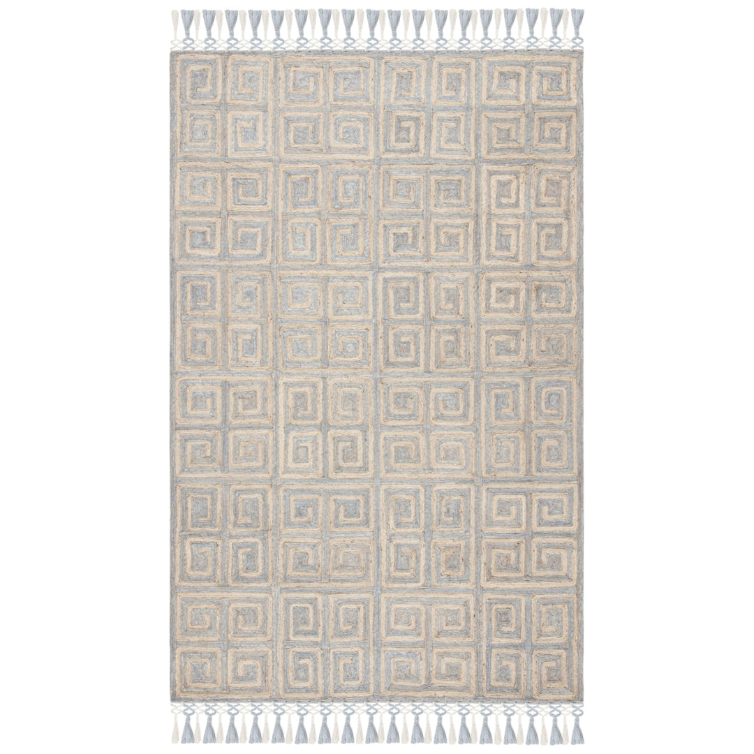 SAFAVIEH Sahara SAH410F Handmade Grey / Beige Rug Image 10