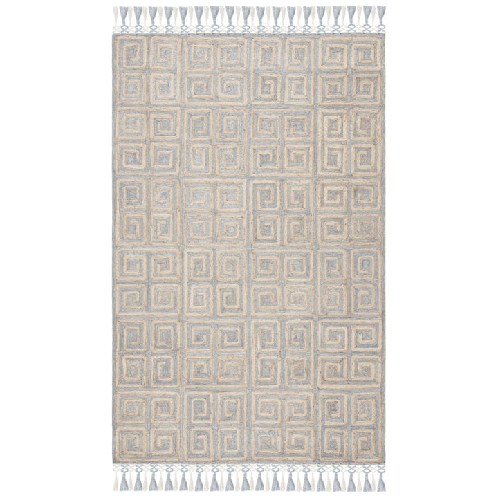 SAFAVIEH Sahara SAH410F Handmade Grey / Beige Rug Image 1