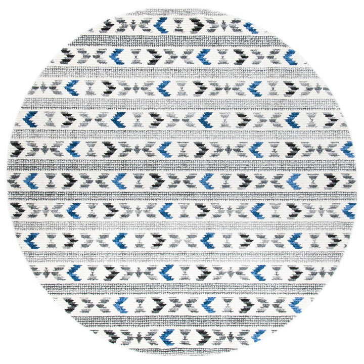 SAFAVIEH Sedona Collection SED804C Ivory / Charcoal Rug Image 4