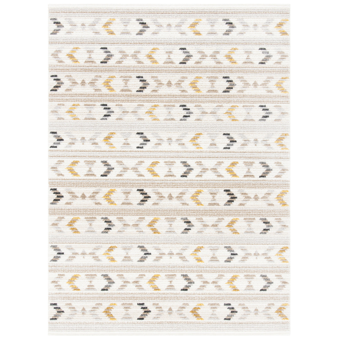 SAFAVIEH Sedona Collection SED804B Ivory / Light Grey Rug Image 1