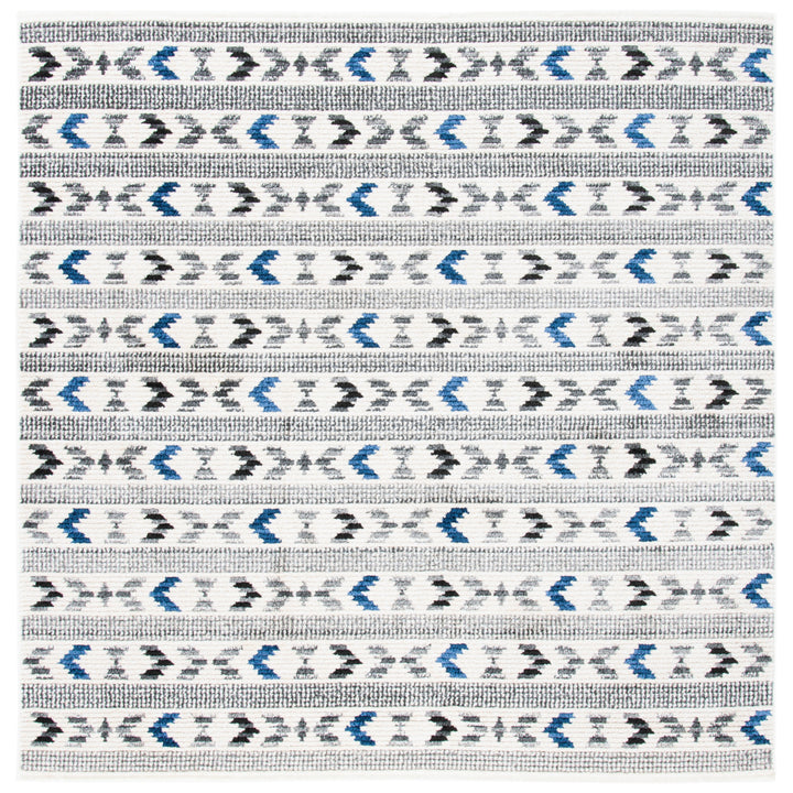 SAFAVIEH Sedona Collection SED804C Ivory / Charcoal Rug Image 6