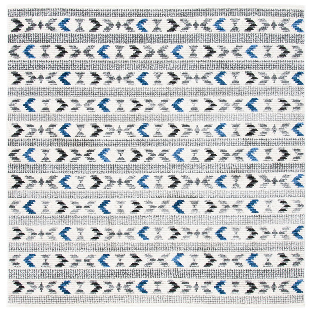 SAFAVIEH Sedona Collection SED804C Ivory / Charcoal Rug Image 1