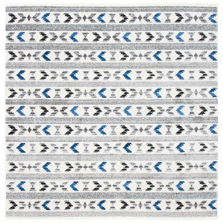 SAFAVIEH Sedona Collection SED804C Ivory / Charcoal Rug Image 1