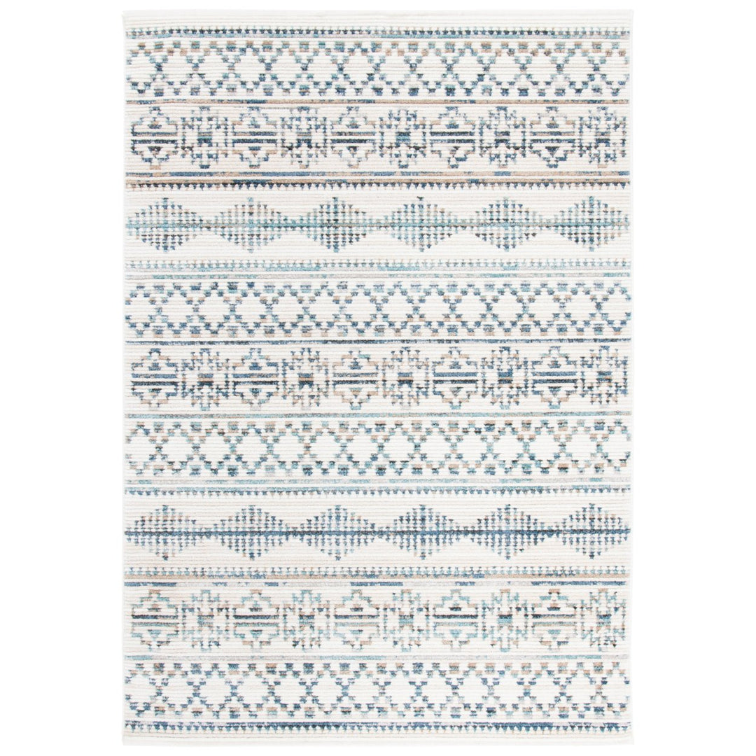 SAFAVIEH Sedona Collection SED807C Ivory / Blue Rug Image 1