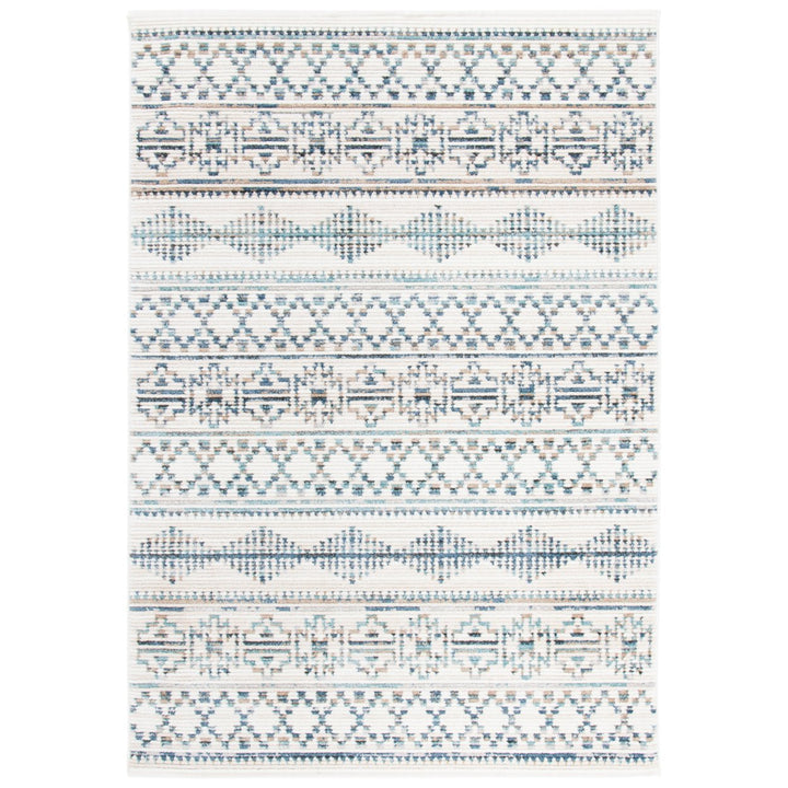 SAFAVIEH Sedona Collection SED807C Ivory / Blue Rug Image 1