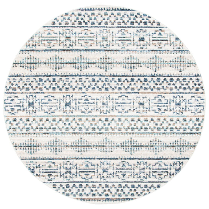 SAFAVIEH Sedona Collection SED807C Ivory / Blue Rug Image 4