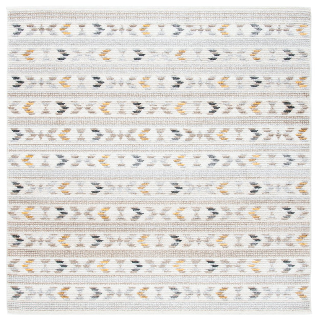 SAFAVIEH Sedona Collection SED804B Ivory / Light Grey Rug Image 6