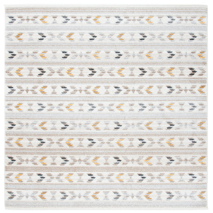 SAFAVIEH Sedona Collection SED804B Ivory / Light Grey Rug Image 6