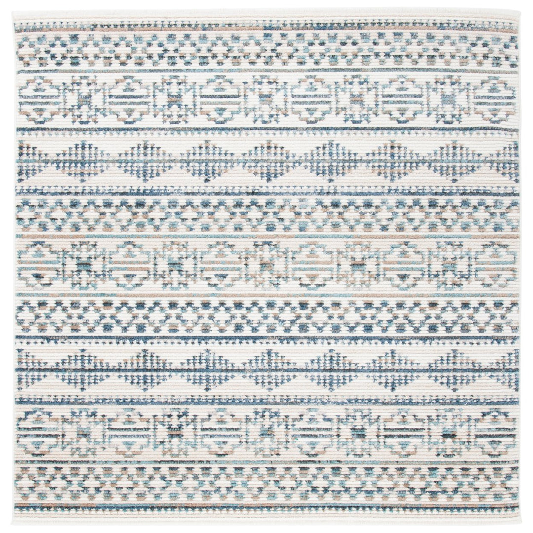 SAFAVIEH Sedona Collection SED807C Ivory / Blue Rug Image 6