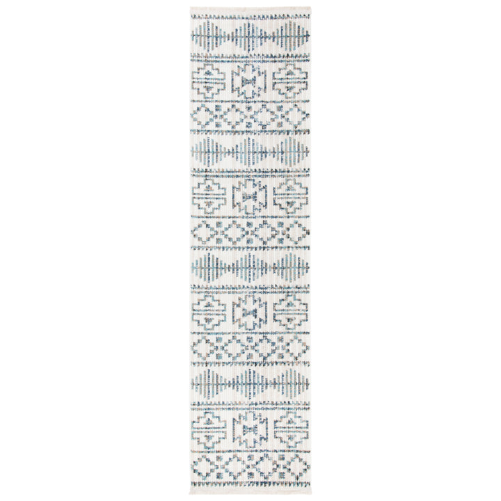 SAFAVIEH Sedona Collection SED807C Ivory / Blue Rug Image 1