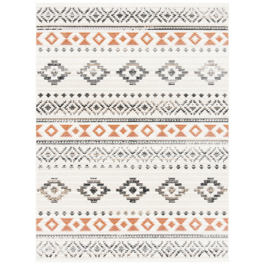 SAFAVIEH Sedona Collection SED815A Ivory / Rust Rug Image 1