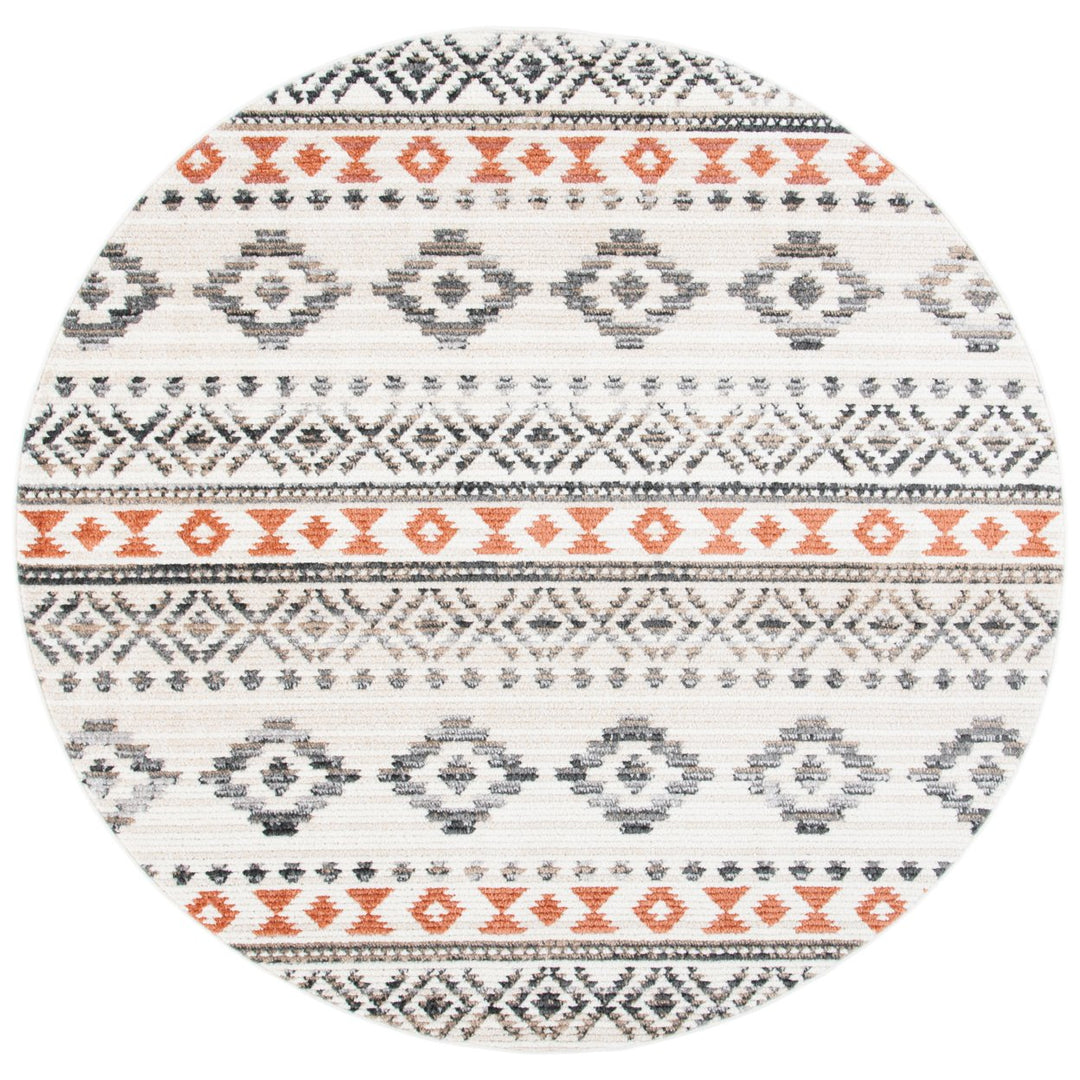 SAFAVIEH Sedona Collection SED815A Ivory / Rust Rug Image 4