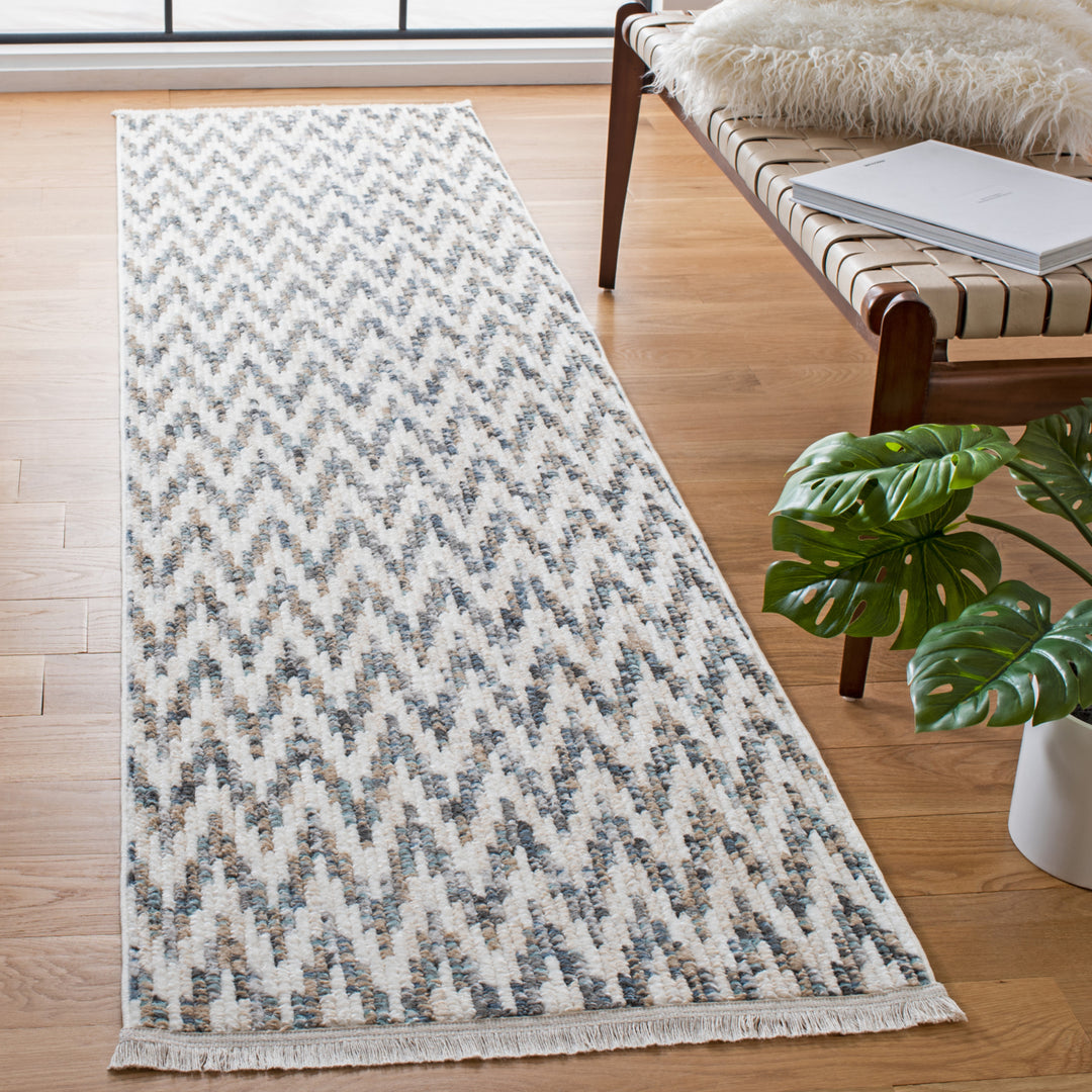 SAFAVIEH Sedona Collection SED877A Ivory / Dark Grey Rug Image 3