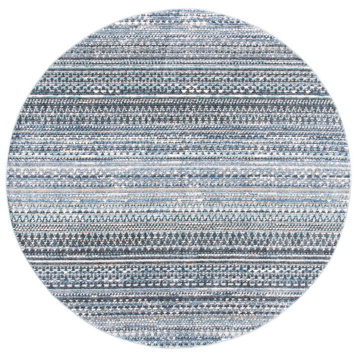 SAFAVIEH Sedona Collection SED819F Dark Grey / Ivory Rug Image 4