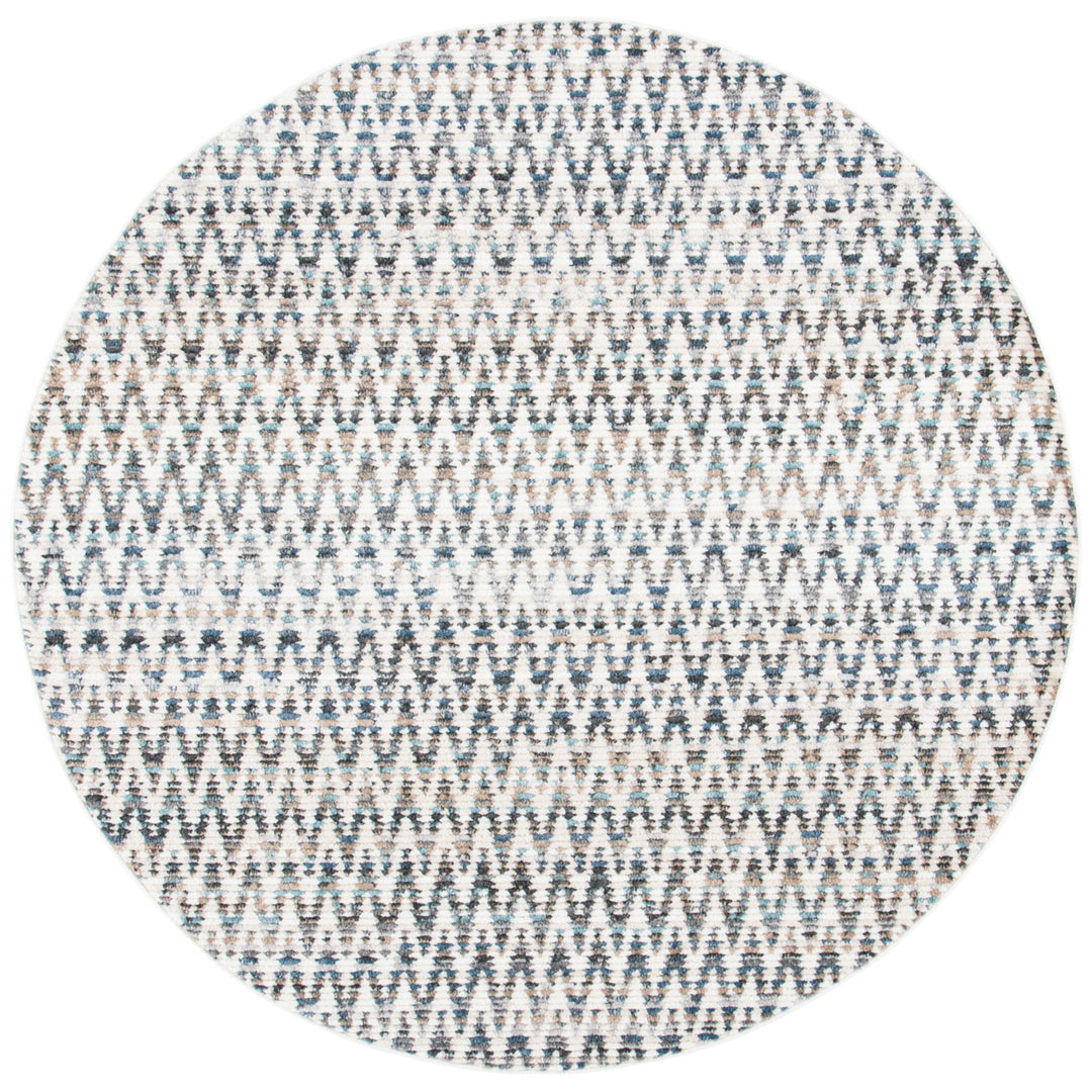 SAFAVIEH Sedona Collection SED877A Ivory / Dark Grey Rug Image 4