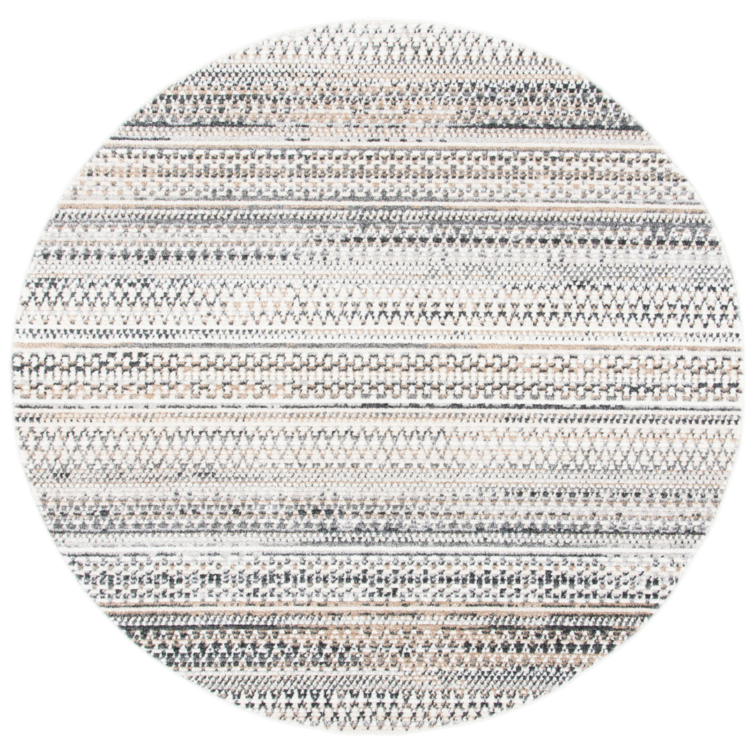 SAFAVIEH Sedona Collection SED819B Ivory / Grey Rug Image 4