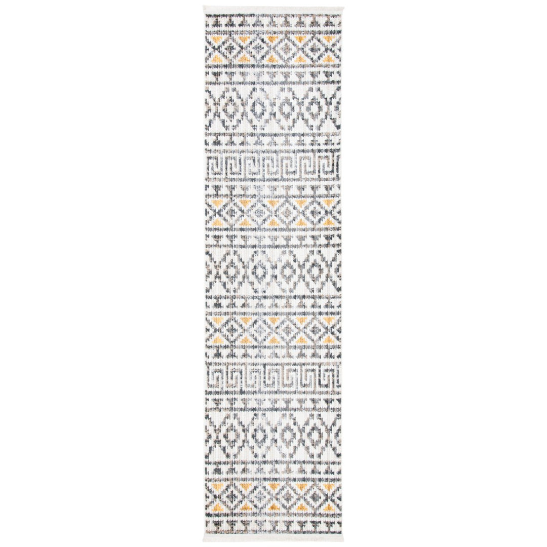 SAFAVIEH Sedona Collection SED883B Ivory / Charcoal Rug Image 1