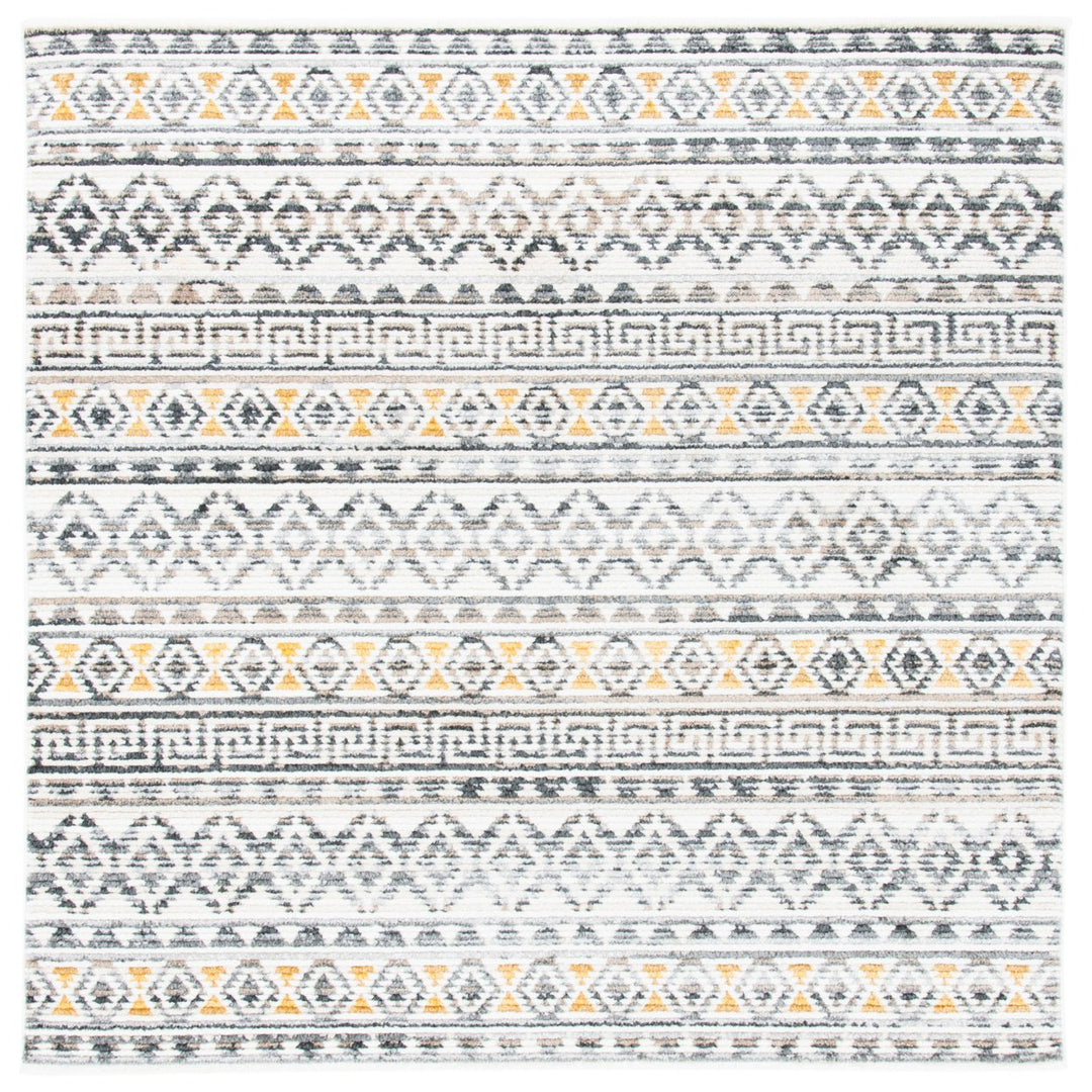 SAFAVIEH Sedona Collection SED883B Ivory / Charcoal Rug Image 6