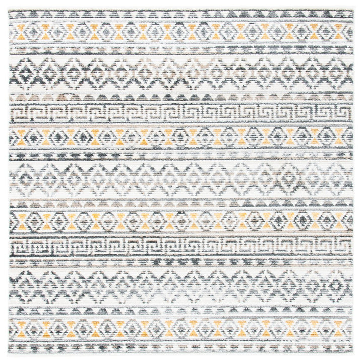 SAFAVIEH Sedona Collection SED883B Ivory / Charcoal Rug Image 6