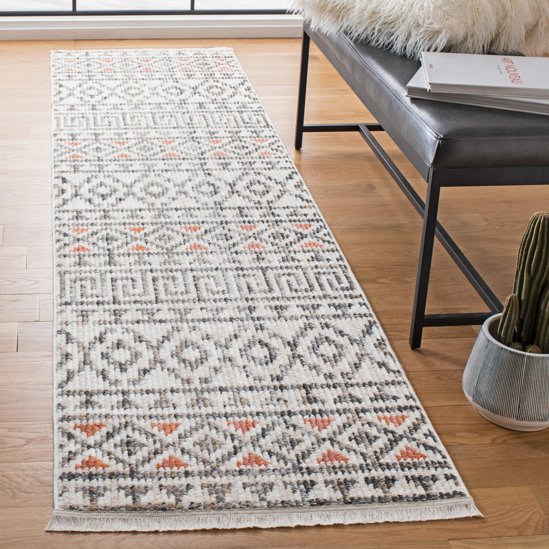 SAFAVIEH Sedona Collection SED883C Ivory / Dark Grey Rug Image 3