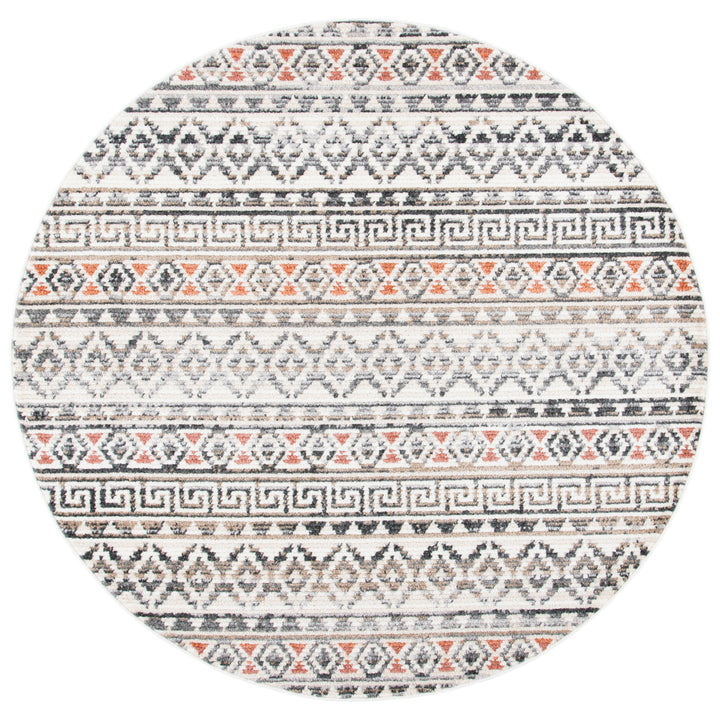 SAFAVIEH Sedona Collection SED883C Ivory / Dark Grey Rug Image 4