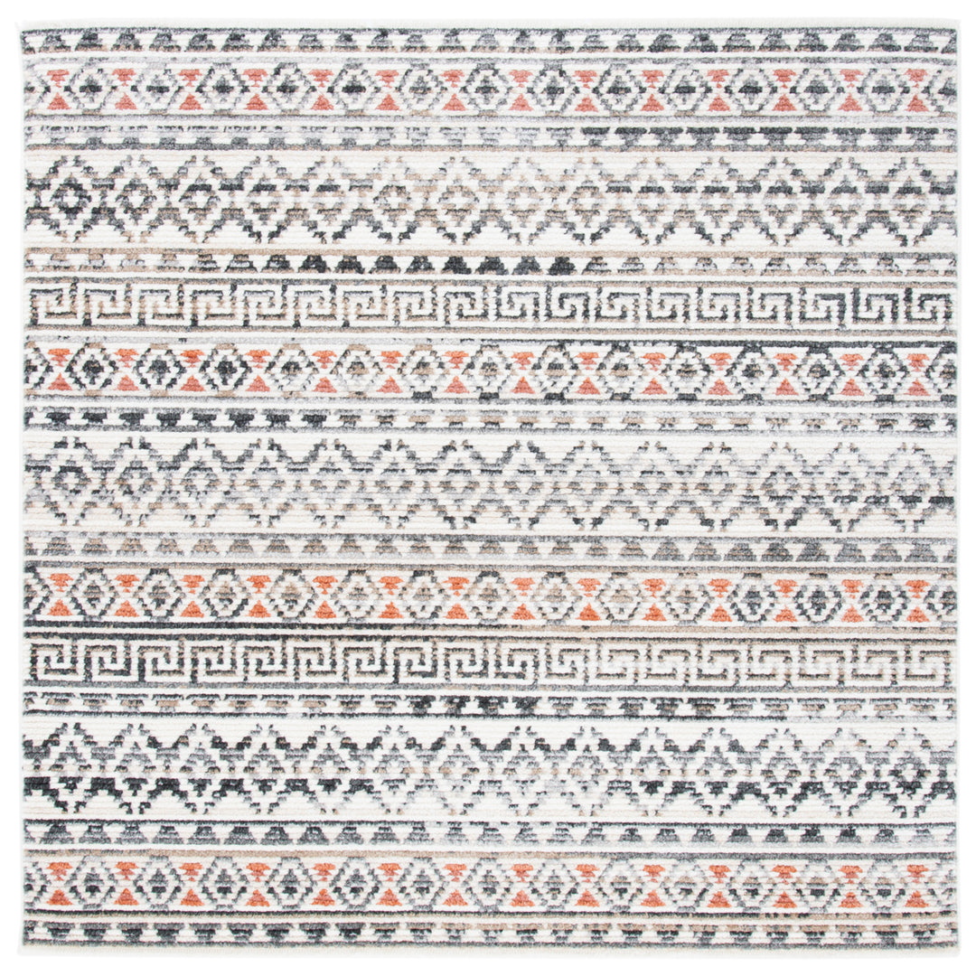 SAFAVIEH Sedona Collection SED883C Ivory / Dark Grey Rug Image 6