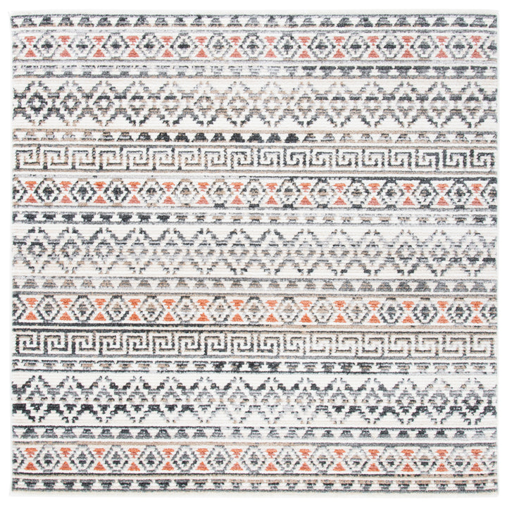 SAFAVIEH Sedona Collection SED883C Ivory / Dark Grey Rug Image 6