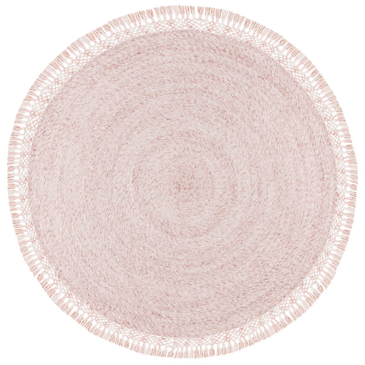 SAFAVIEH Sahara Collection SAH490U Handmade Pink Rug Image 1