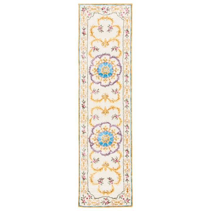 SAFAVIEH SAV609A Savonnerie Ivory / Multi Image 1