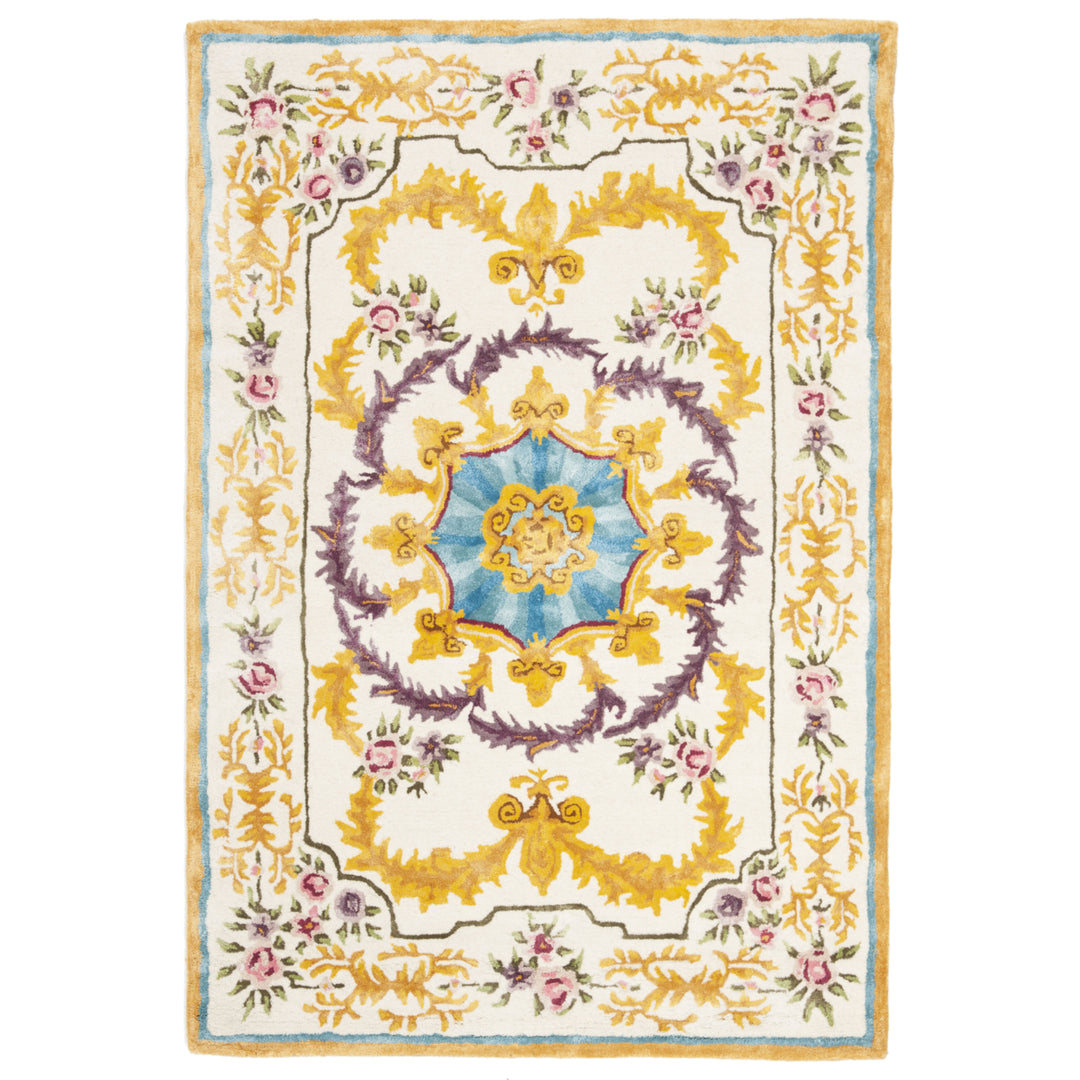 SAFAVIEH SAV609A Savonnerie Ivory / Multi Image 2