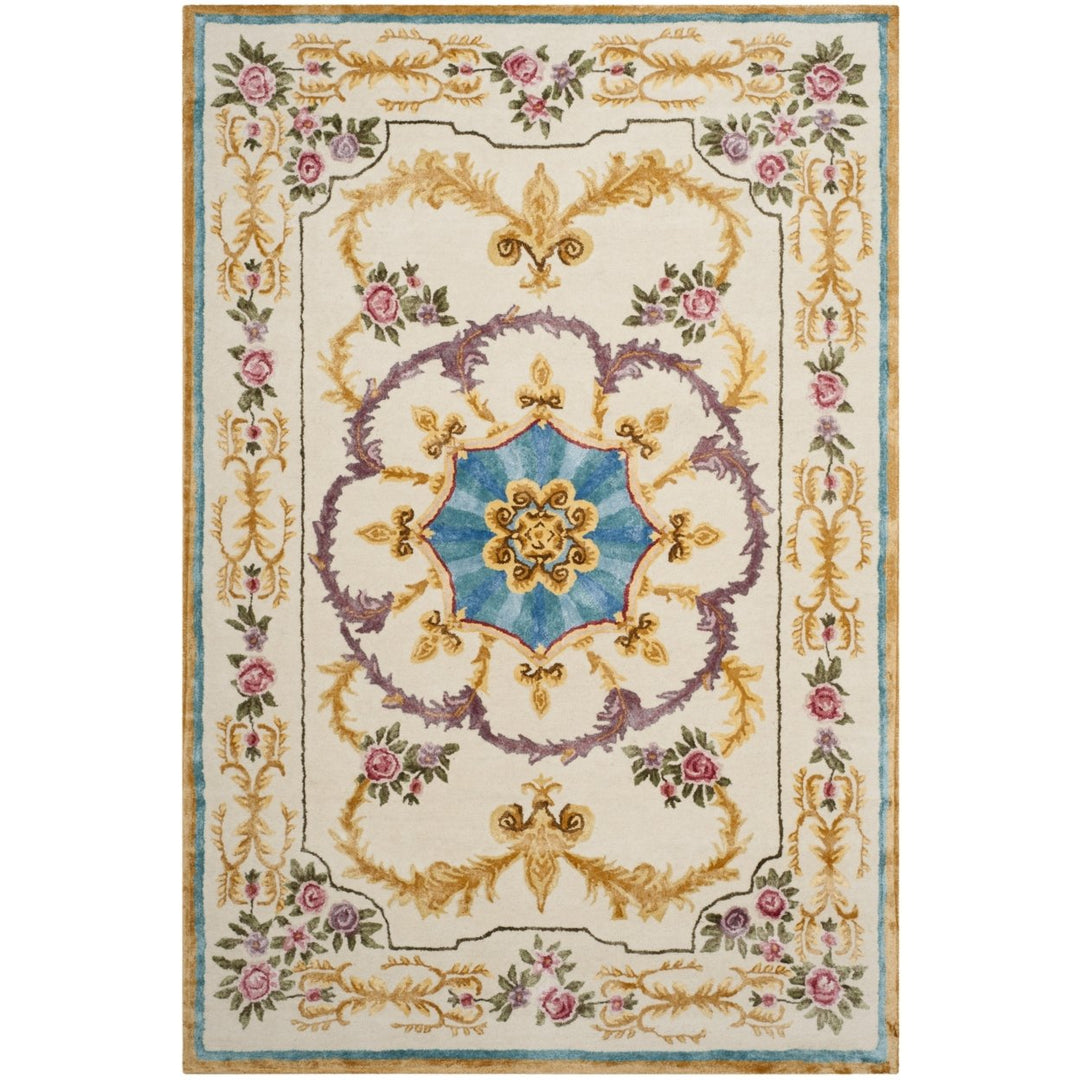 SAFAVIEH SAV609A Savonnerie Ivory / Multi Image 3