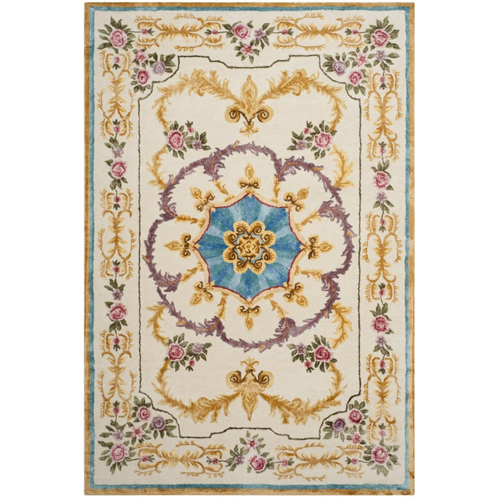 SAFAVIEH SAV609A Savonnerie Ivory / Multi Image 3