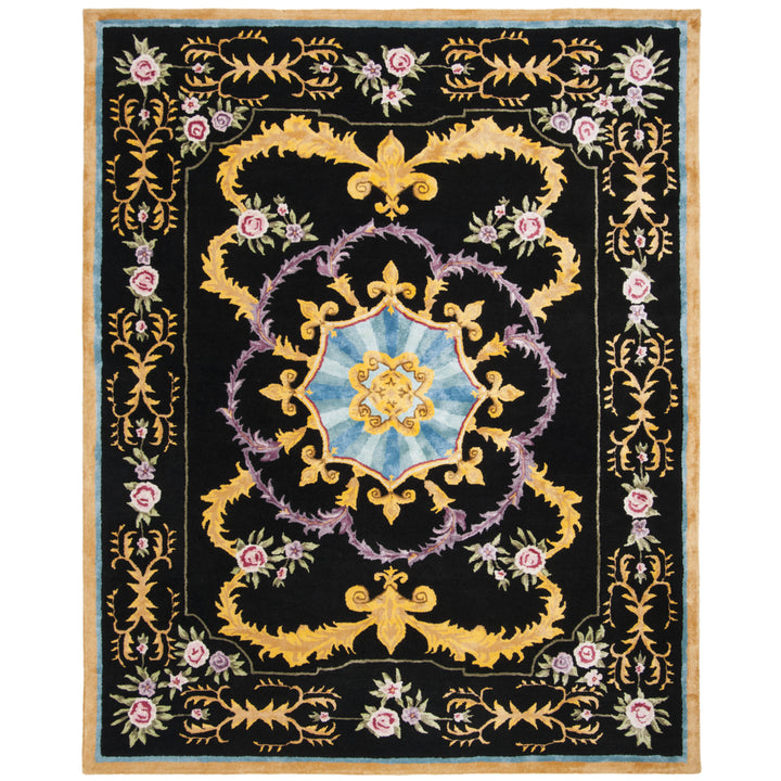 SAFAVIEH SAV609B Savonnerie Black / Multi Image 4