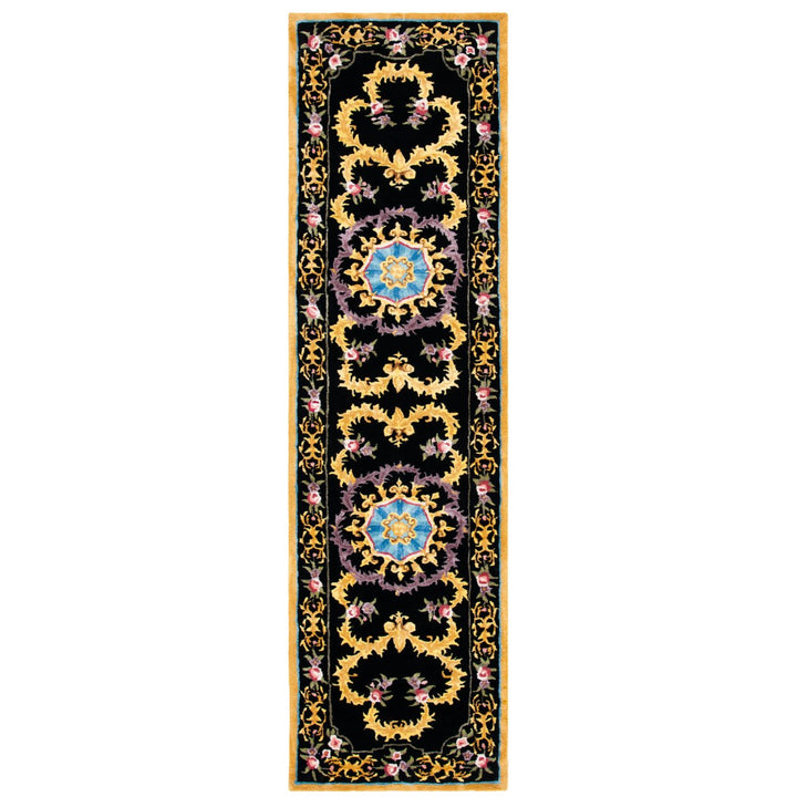 SAFAVIEH SAV609B Savonnerie Black / Multi Image 1