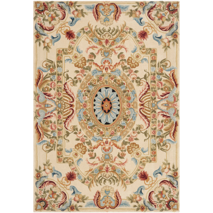 SAFAVIEH Savonnerie SAV202A Handmade Sage / Beige Rug Image 3