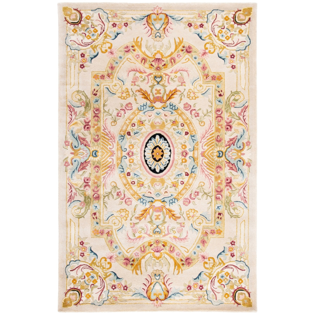 SAFAVIEH Savonnerie SAV202A Handmade Sage / Beige Rug Image 4