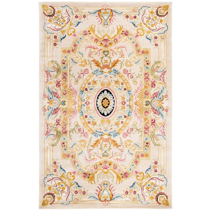 SAFAVIEH Savonnerie SAV202A Handmade Sage / Beige Rug Image 1