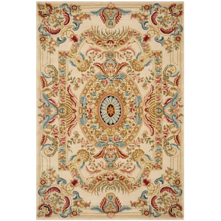 SAFAVIEH Savonnerie SAV202A Handmade Sage / Beige Rug Image 5