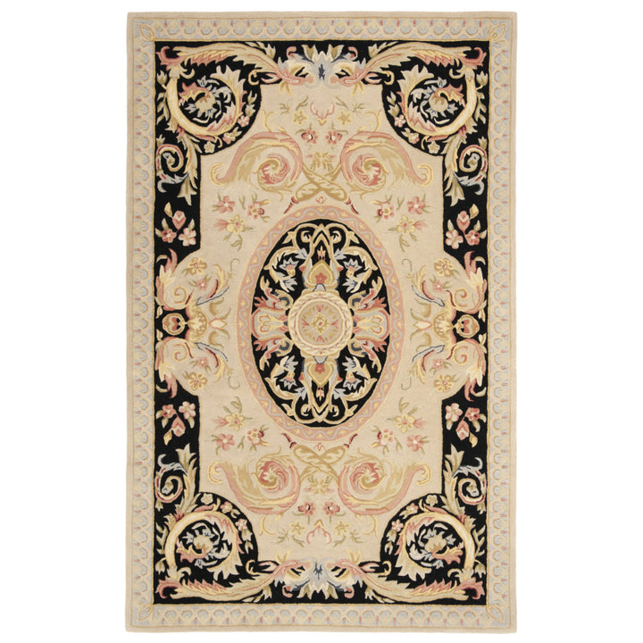 SAFAVIEH Savonnerie SAV206A Handmade Ivory / Gold Rug Image 4