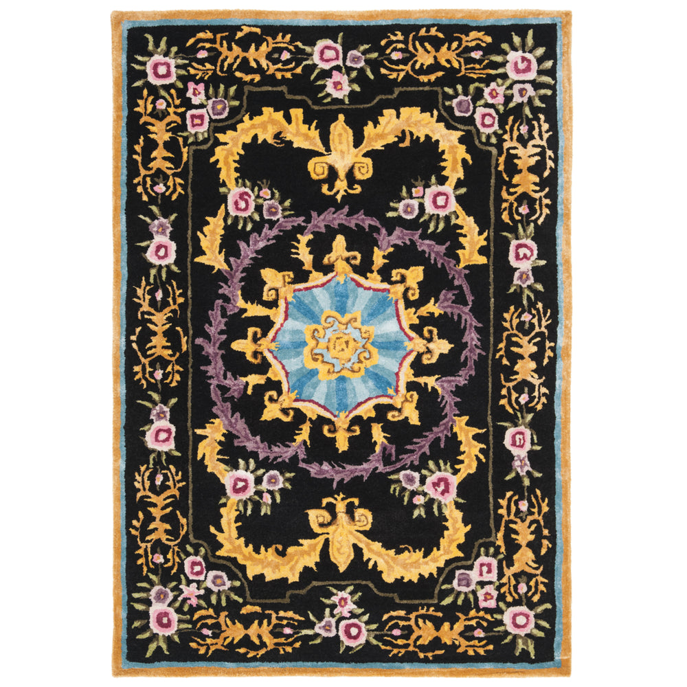 SAFAVIEH SAV609B Savonnerie Black / Multi Image 2