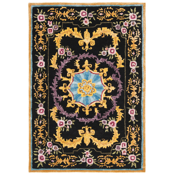 SAFAVIEH SAV609B Savonnerie Black / Multi Image 2