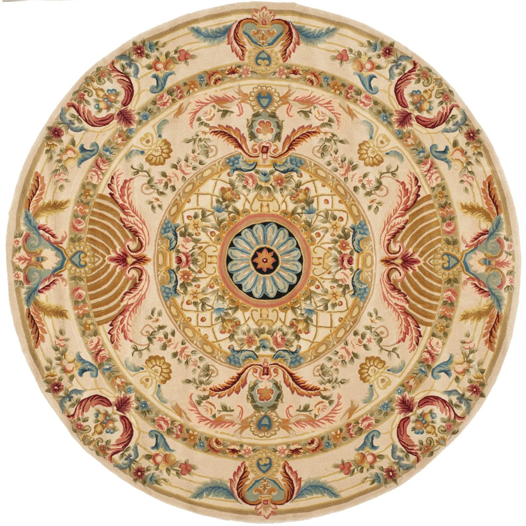 SAFAVIEH Savonnerie SAV202A Handmade Sage / Beige Rug Image 1