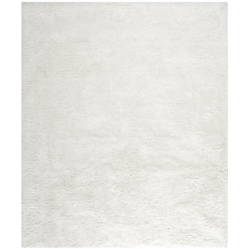 SAFAVIEH South Beach Shag SBS562A Snow White Rug Image 2