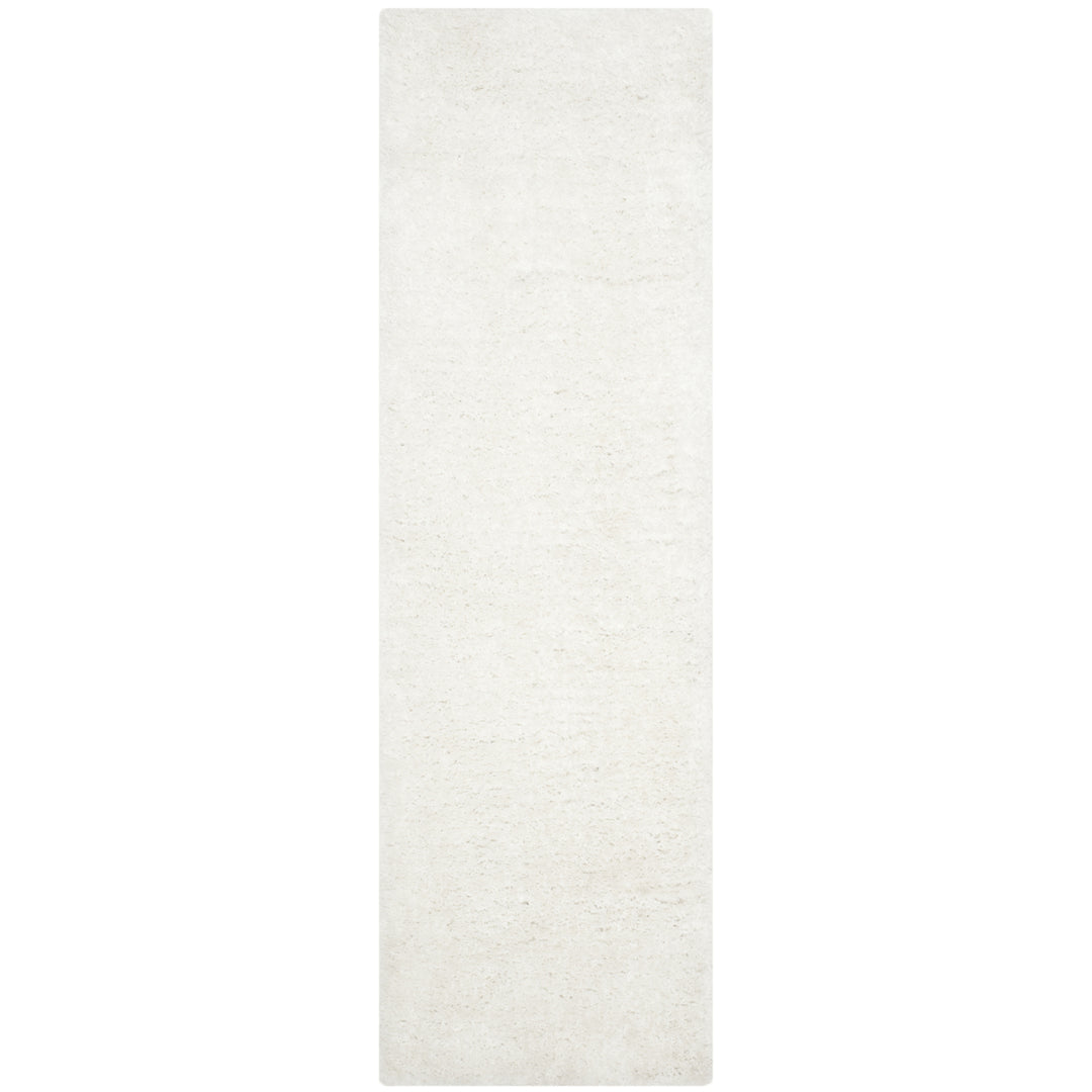 SAFAVIEH South Beach Shag SBS562A Snow White Rug Image 4