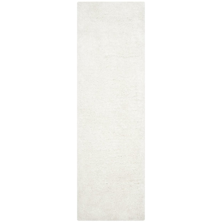 SAFAVIEH South Beach Shag SBS562A Snow White Rug Image 1