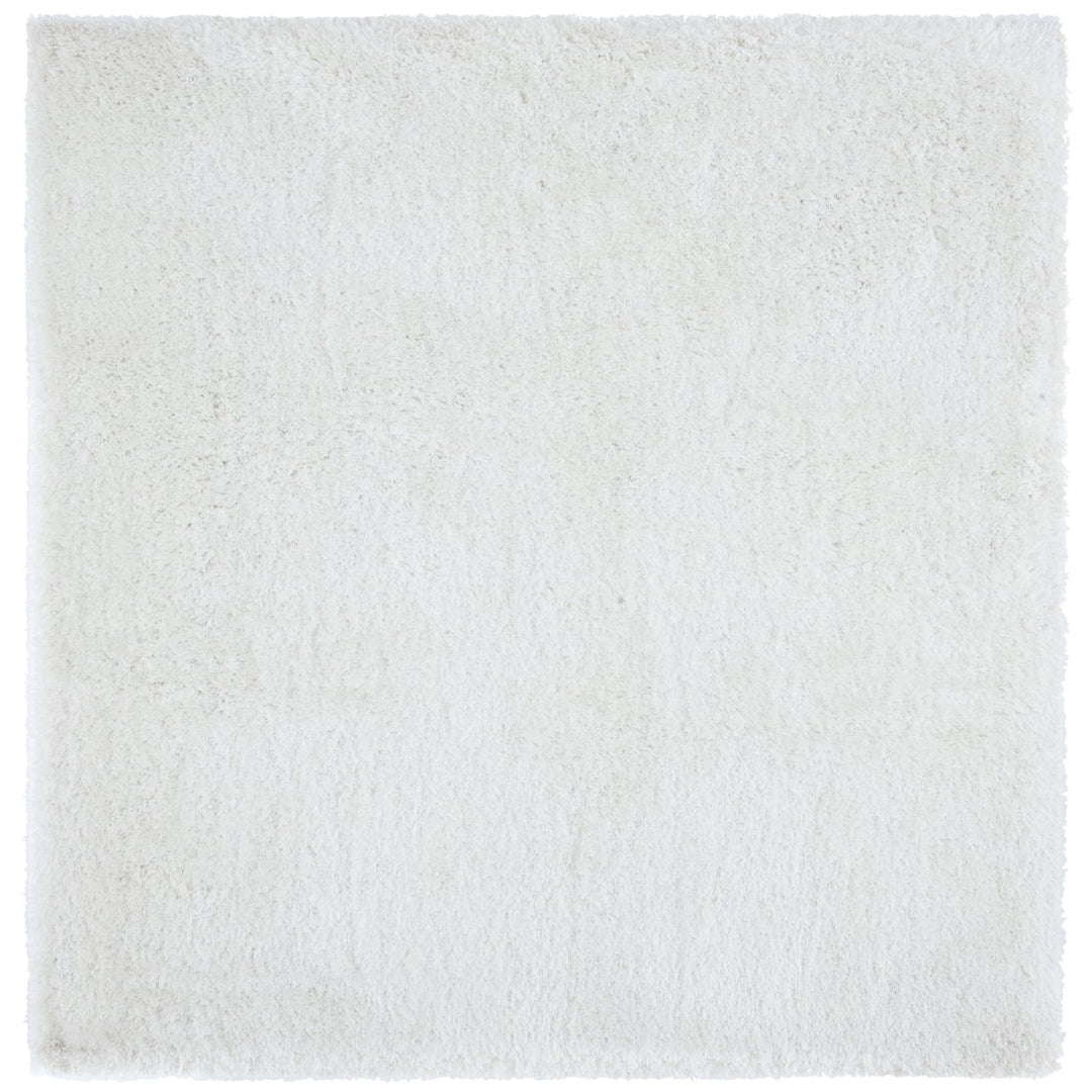 SAFAVIEH South Beach Shag SBS562A Snow White Rug Image 1